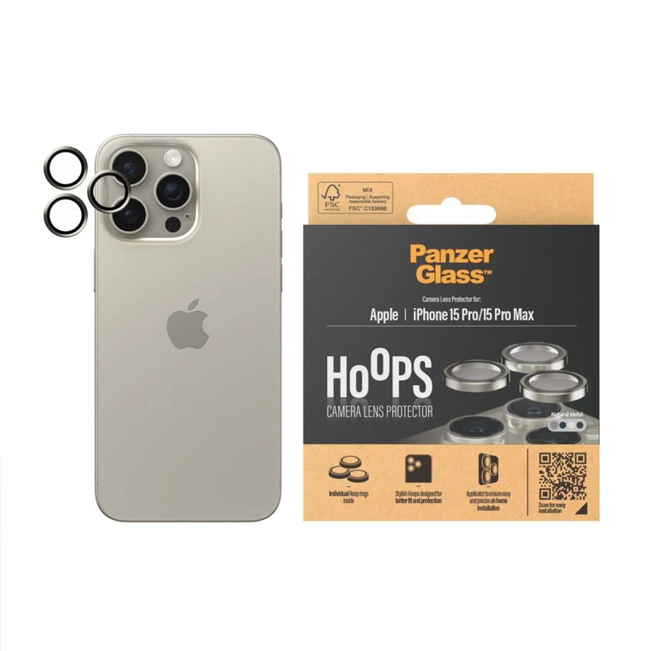 Protetor de Lente PanzerGlass / Natural Metal / iP 15 Pro / Max_1