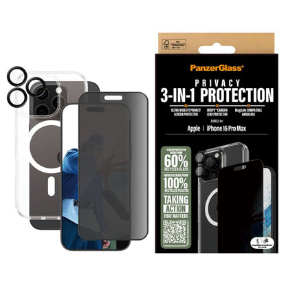 Protetor de Ecrã PanzerGlass 3-in-1 / Preto / B1294+P2864+1284_1