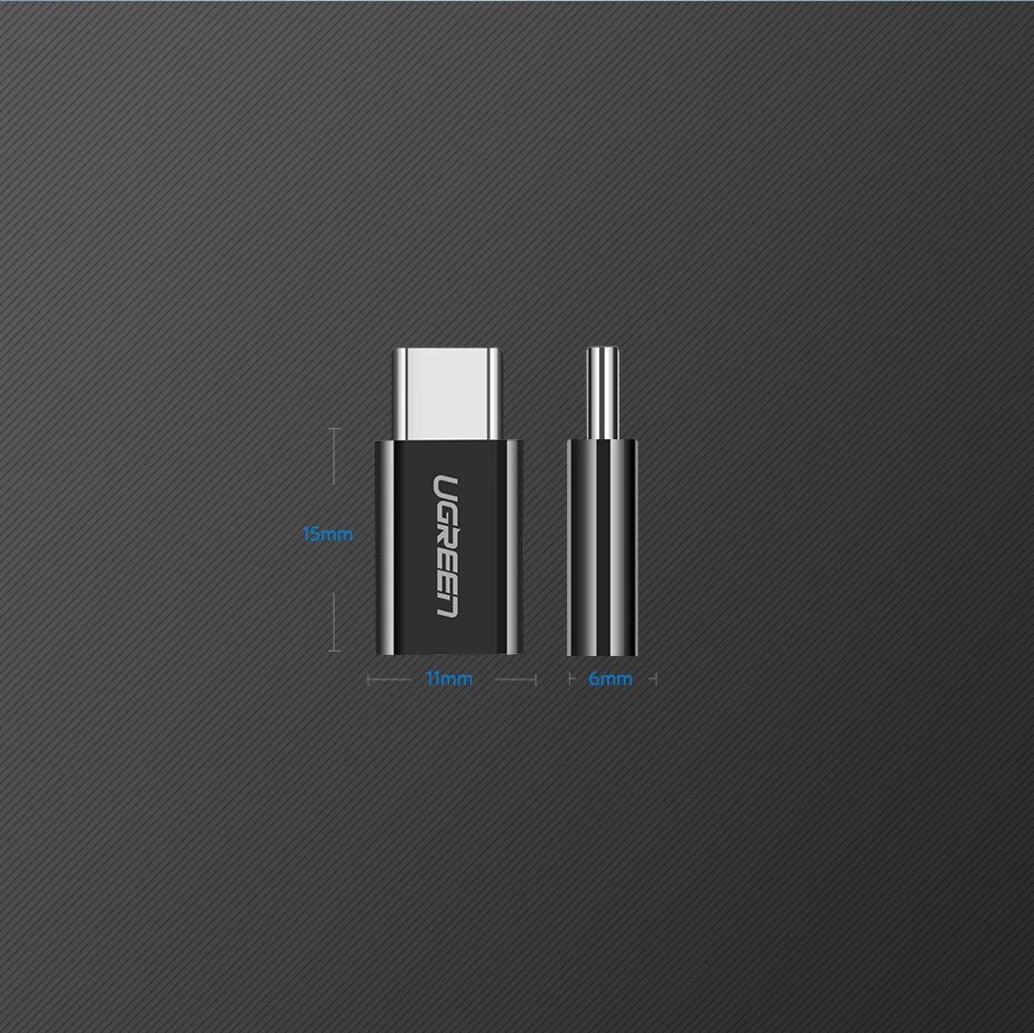 Ugreen adapter micro USB to USB Type C adapter black (30391)_13