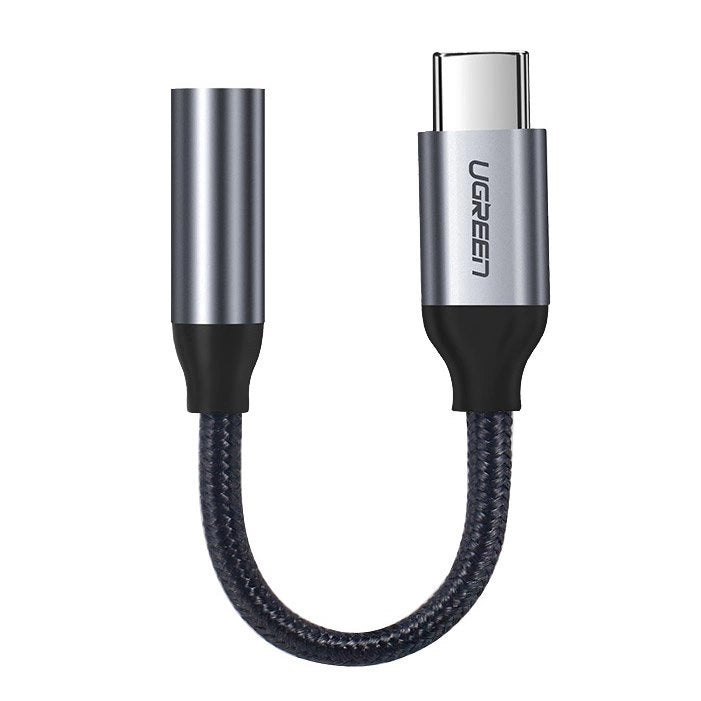 Ugreen Headphone Adapter with 3.5mm mini jack to USB Type C 10cm gray (30632)_0