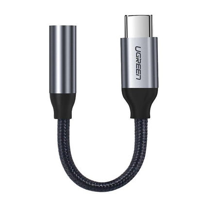 Ugreen Headphone Adapter with 3.5mm mini jack to USB Type C 10cm gray (30632)_0