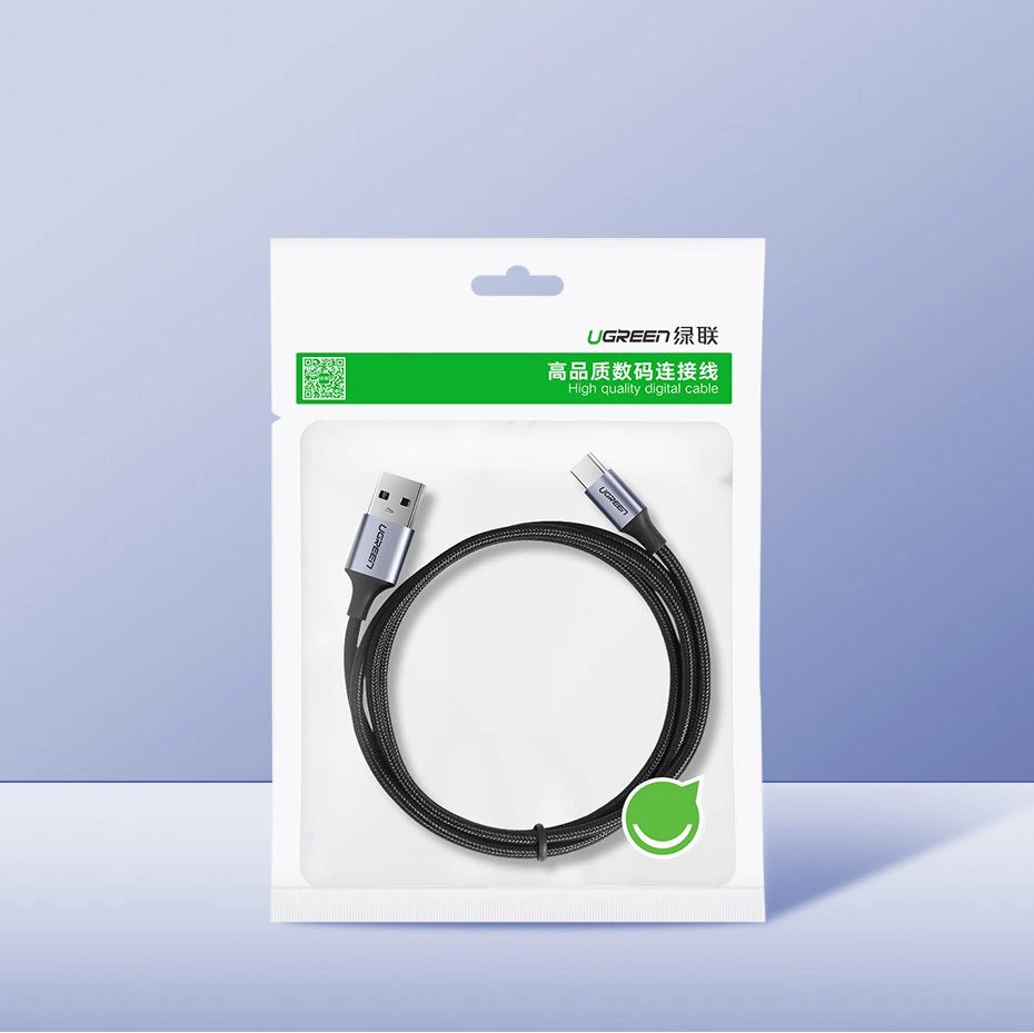 Ugreen US288 60128 USB-A / USB-C QC 3.0 3A 2m cable - gray_12
