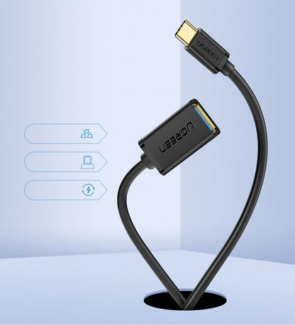 Ugreen US154 30701 USB-A 3.0 (female) / USB-C 3.0 (male) OTG adapter - black_1