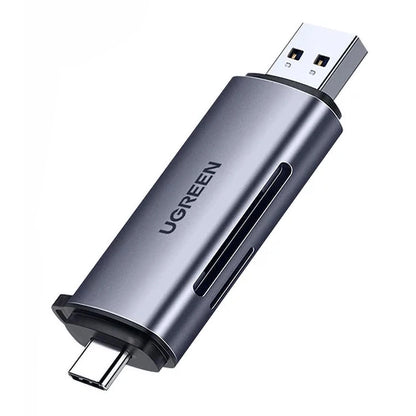 Ugreen CM185 50706 reader for SD / micro SD cards on USB-A 3.0 / USB-C 3.0 - gray_2