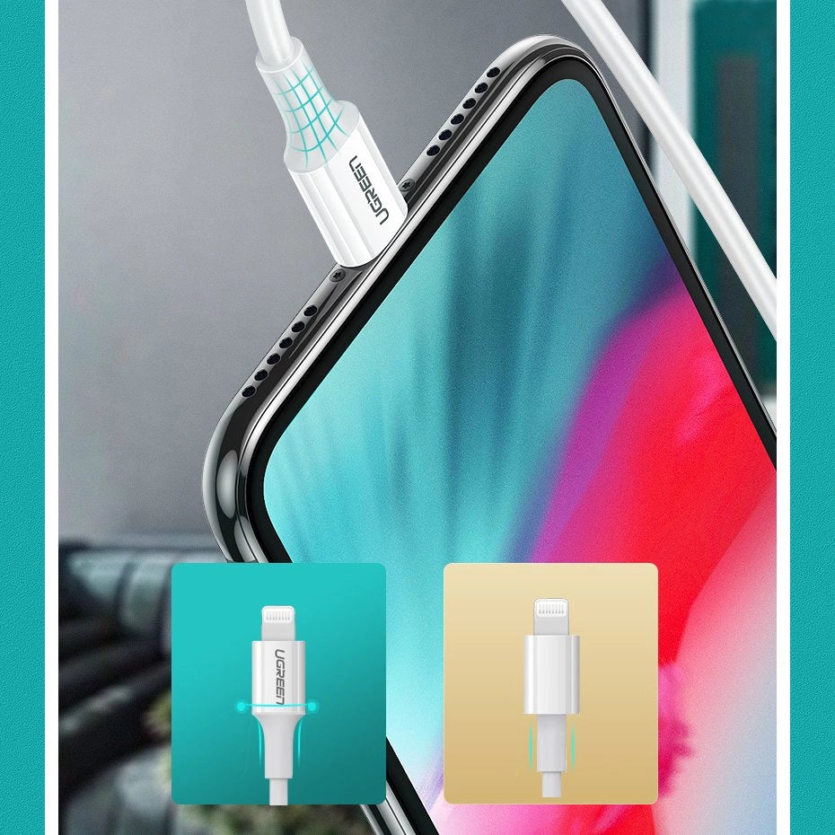 Ugreen US171 Lightning - USB-C MFi PD cable 20W 480Mb/s 1m - white_11