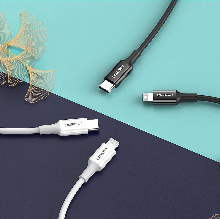 Ugreen US171 Lightning - USB-C MFi PD cable 20W 480Mb/s 1m - white_12