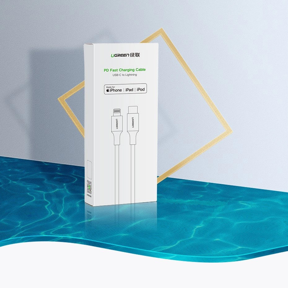 Ugreen US171 Lightning - USB-C MFi PD cable 20W 480Mb/s 1m - white_15