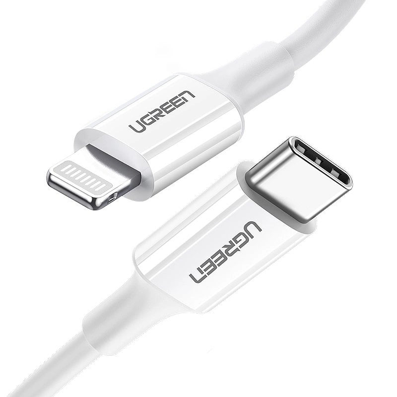 Ugreen US171 Lightning - USB-C MFi PD cable 20W 480Mb/s 1m - white_1