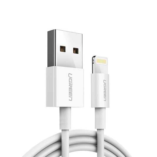 Ugreen US155 20728 USB-A / Lightning MFi 2.4A cable 1m - white_0