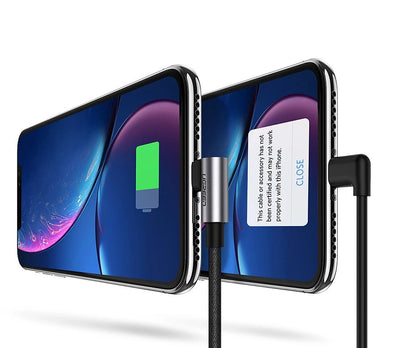 Ugreen US299 60521 angled Lightning / USB-A MFi cable 2.4A 1m - black_5