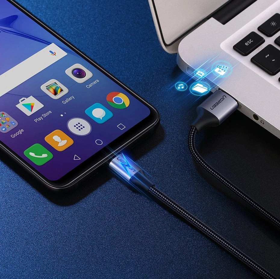 Ugreen US290 60146 USB-A / micro USB 2.4A cable 1m - gray_5