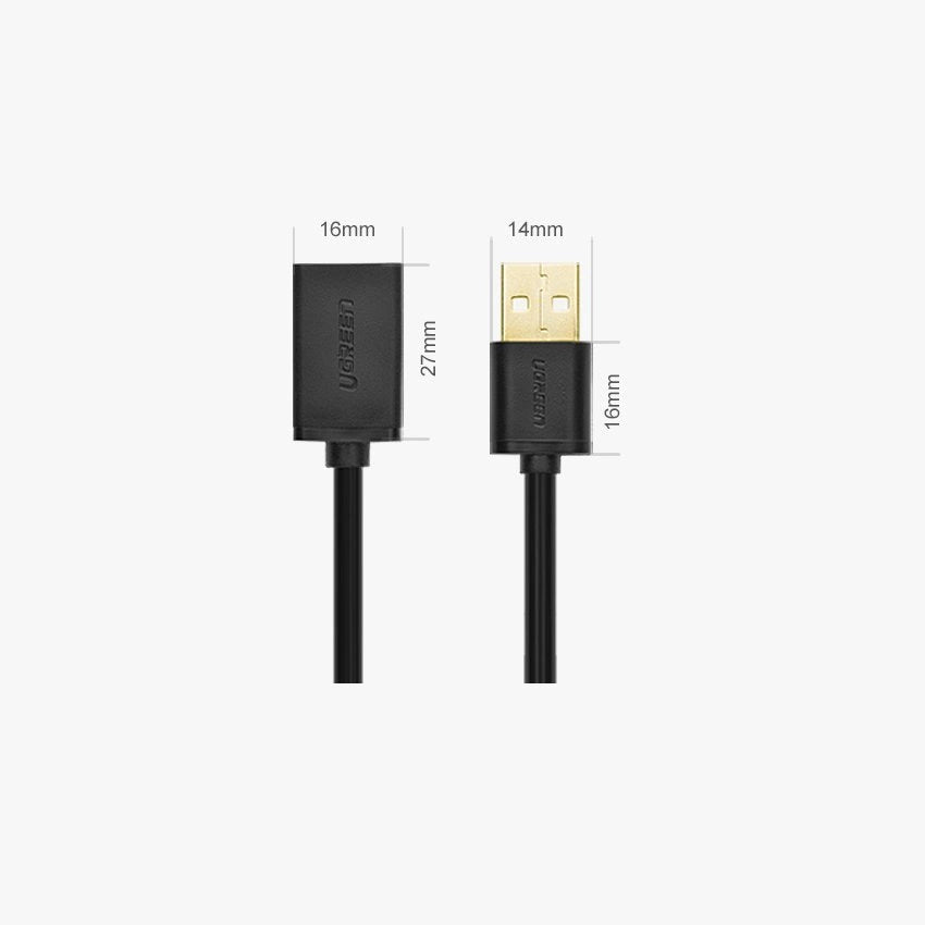 Ugreen cable adapter USB (female) - USB (male) 2m black (10316)_7