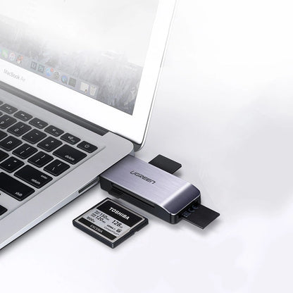 Ugreen SD / micro SD / CF / MS card reader for USB 3.0 gray (50541)_6