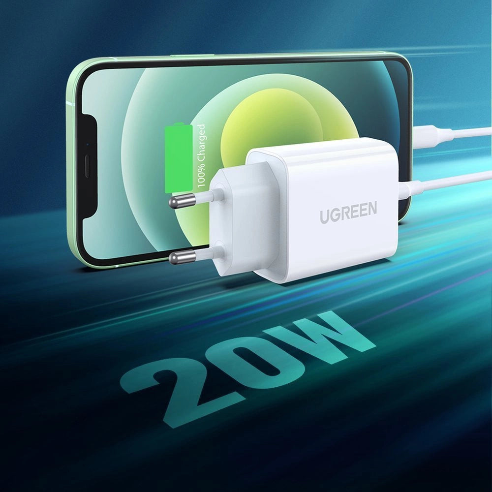 Ugreen USB charger Power Delivery 3.0 Quick Charge 4.0+ 20W 3A white (60450)_2