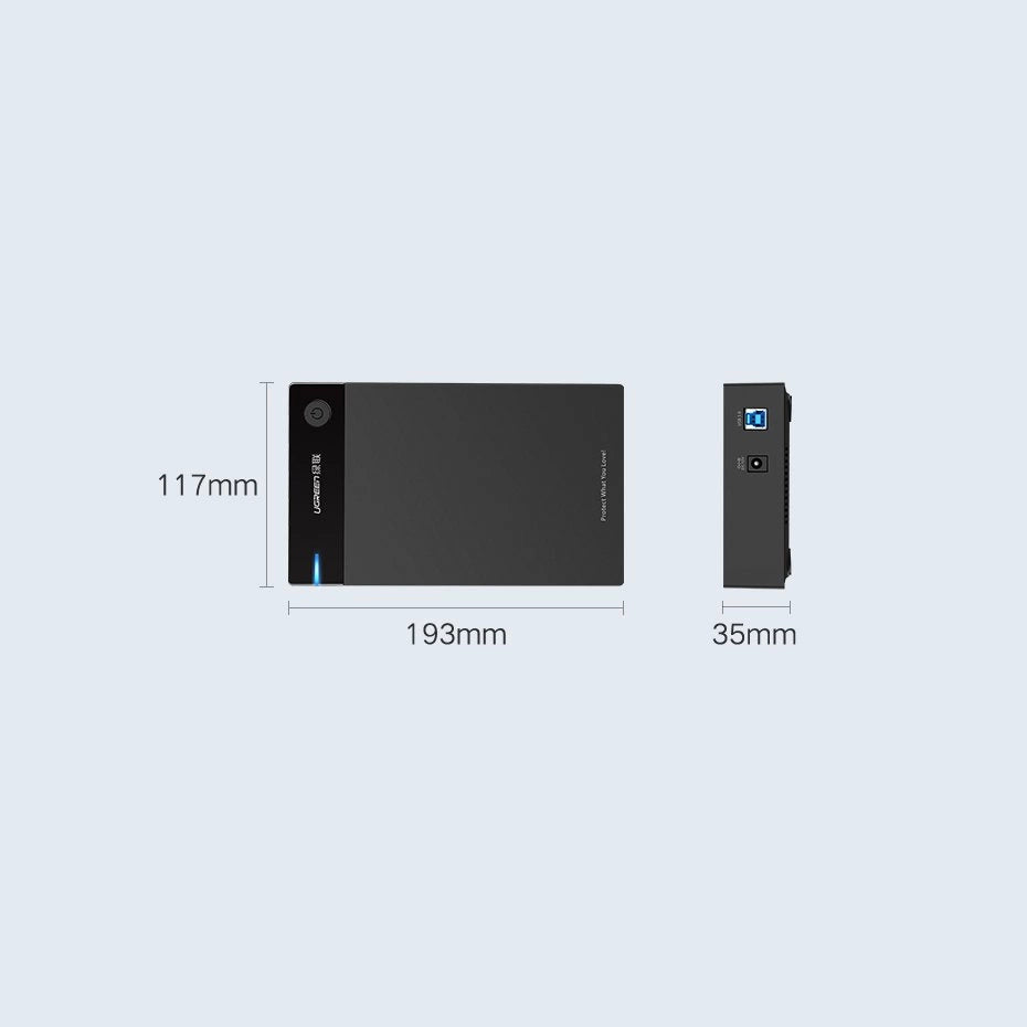 Ugreen HDD bay SATA 3.5 '' HDD enclosure USB 3.0 black (50422)_14