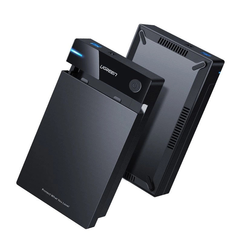 Ugreen HDD bay SATA 3.5 '' HDD enclosure USB 3.0 black (50422)_0