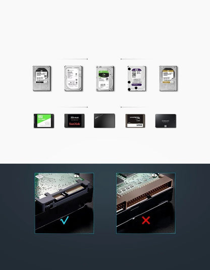 Ugreen HDD bay SATA 3.5 '' HDD enclosure USB 3.0 black (50422)_2