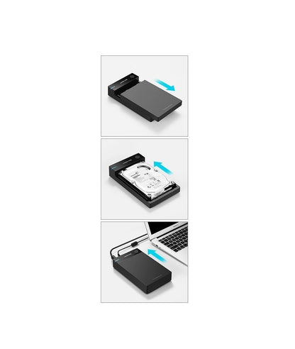 Ugreen HDD bay SATA 3.5 '' HDD enclosure USB 3.0 black (50422)_8