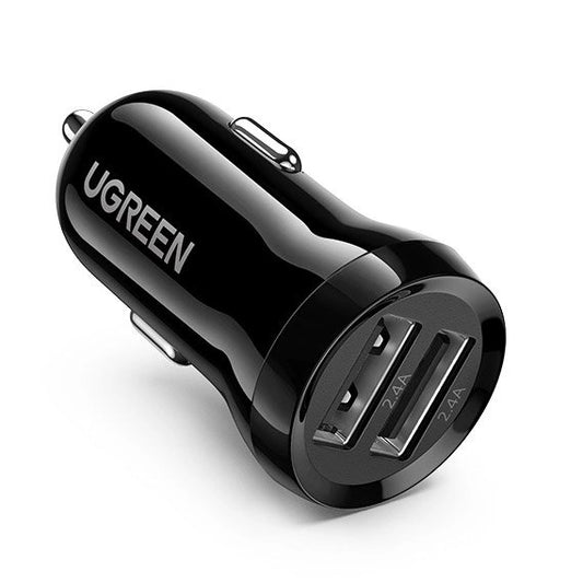 Ugreen car charger 2x USB 24W 4.8 A (2x 2.4 A) black (50875)_0