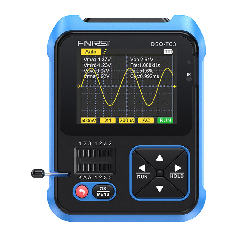 FNIRSI Handheld Digital Oscilloscope Transistor Tester SigGen 3 in 1 DSO-TC3_1