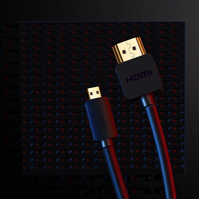 Ugreen cable HDMI - micro HDMI cable 19 pin 2.0v 4K 60Hz 30AWG 1.5m black (30102)_12