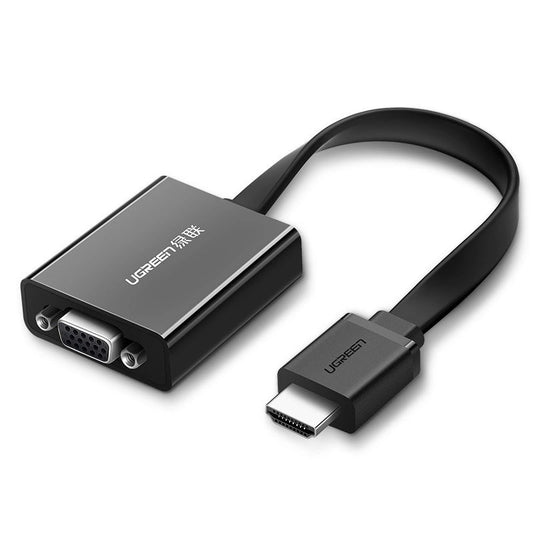 Ugreen adapter HDMI - VGA micro USB / audio 3.5 mm mini jack black (40248)_0