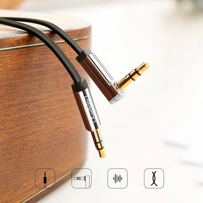 Ugreen flat cable AUX audio cable 3.5 mm mini jack 2m silver (10599)_1