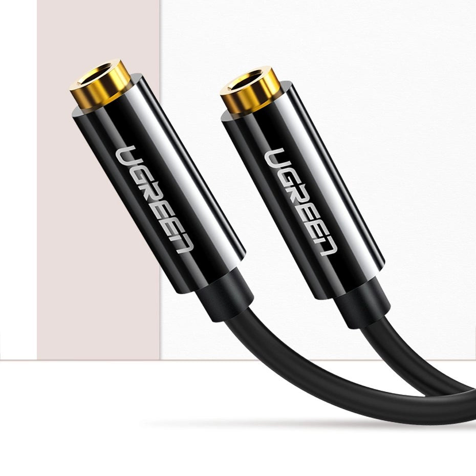 Ugreen cable 3.5 mm headphone splitter mini jack AUX 25cm black (20816)_6