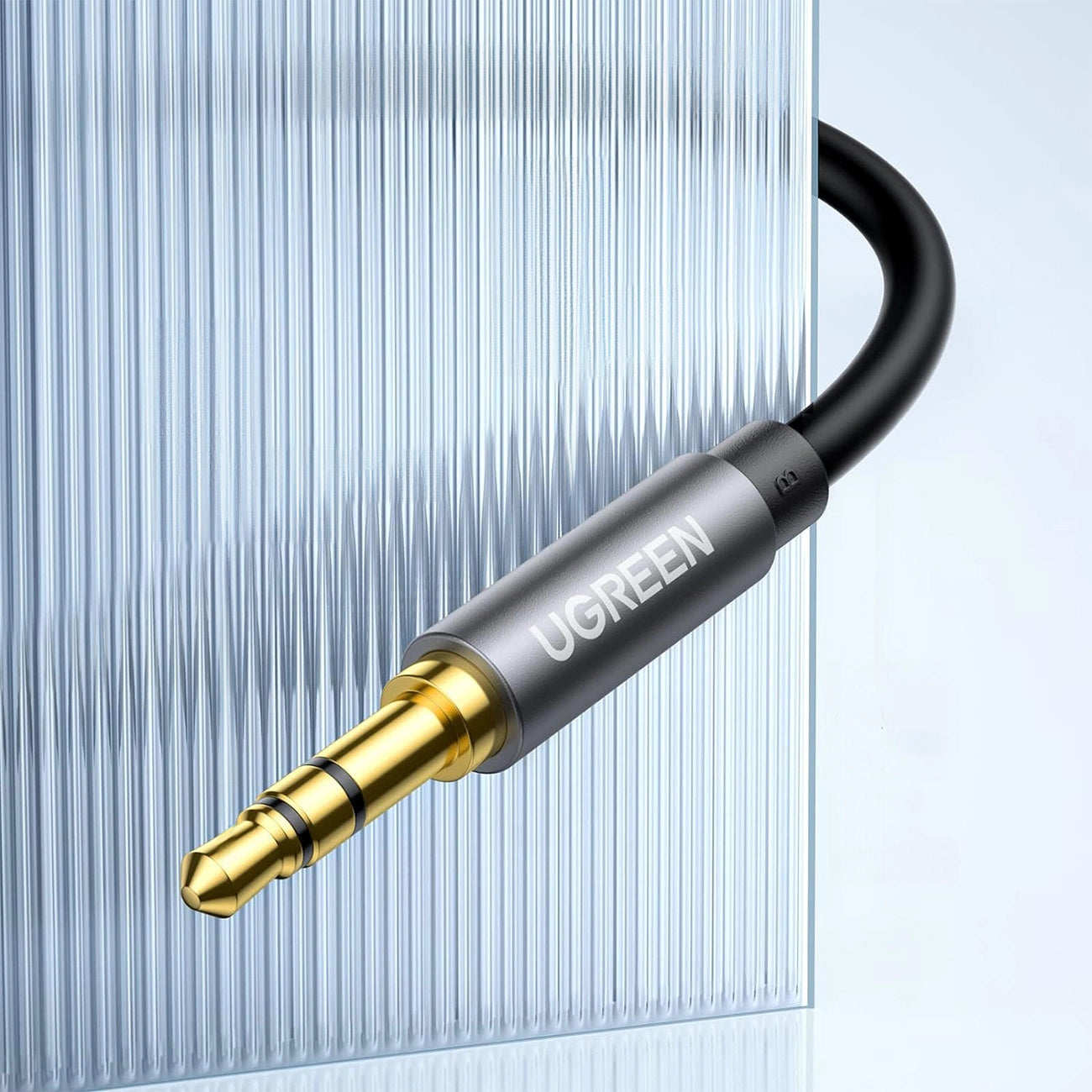Ugreen AV118 10592 cable 3.5 mm mini jack (male) / 3.5 mm mini jack (female) 1m - silver_10