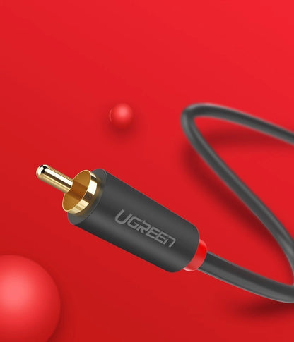 Ugreen AV104 10520 audio cable 2RCA (male) / 2RCA (male) 5m - gray_14