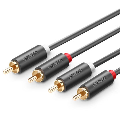 Ugreen AV104 10520 audio cable 2RCA (male) / 2RCA (male) 5m - gray_1