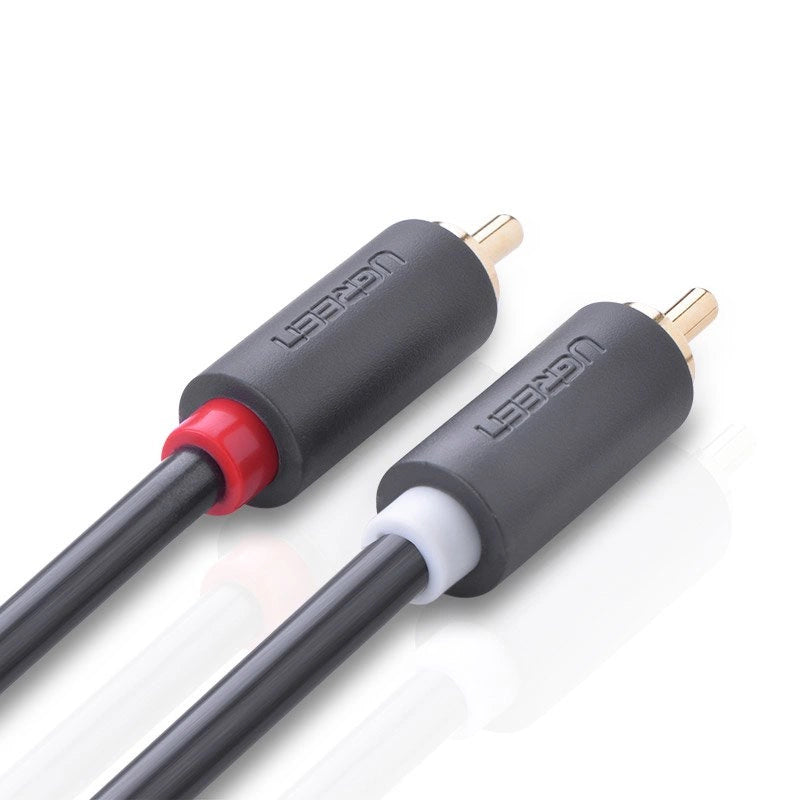 Ugreen AV104 10520 audio cable 2RCA (male) / 2RCA (male) 5m - gray_5