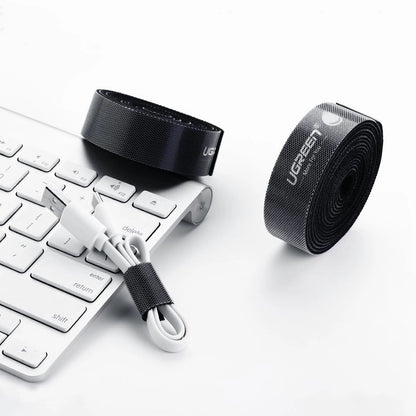 Ugreen velcro tape velcro cable organizer 2m black (40354)_3