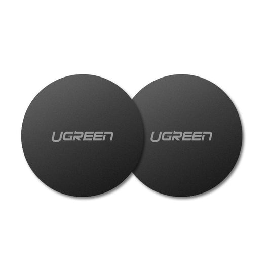 Ugreen LP123 30836 round metal plates for magnetic phone holders - black (2 pcs.)_0