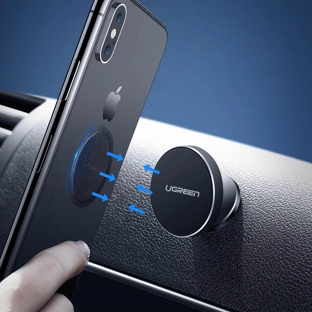 Ugreen LP123 30836 round metal plates for magnetic phone holders - black (2 pcs.)_1
