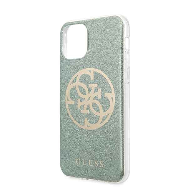 Guess GUHCN58PCUGLKA iPhone 11 Pro khaki hard case 4G Circle Glitter_2