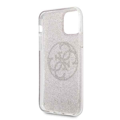 Guess GUHCN58PCUGLPI iPhone 11 Pro różowy/pink hard case 4G Circle Glitter_3