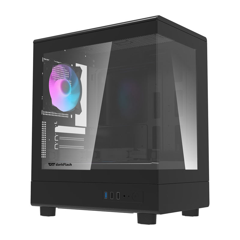 Darkflash DB330M Computer Case + 3 Fans (Black)_0
