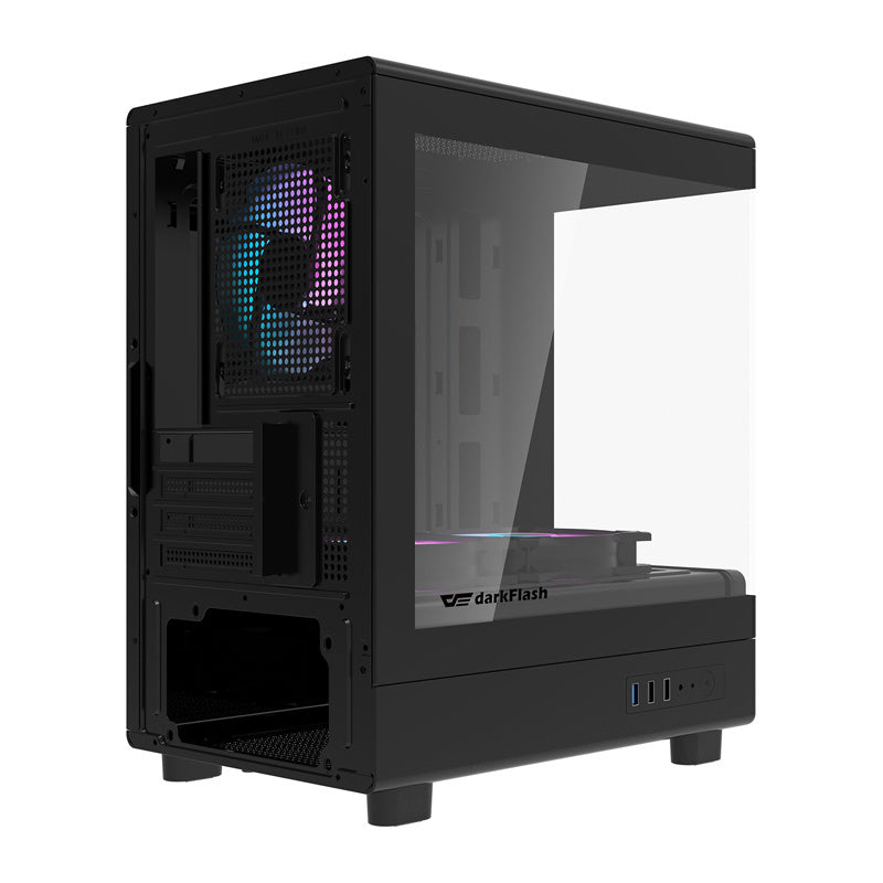 Darkflash DB330M Computer Case + 3 Fans (Black)_5