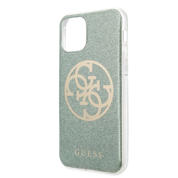 Guess GUHCN65PCUGLKA iPhone 11 Pro Max khaki hard case 4G Circle Glitter_2