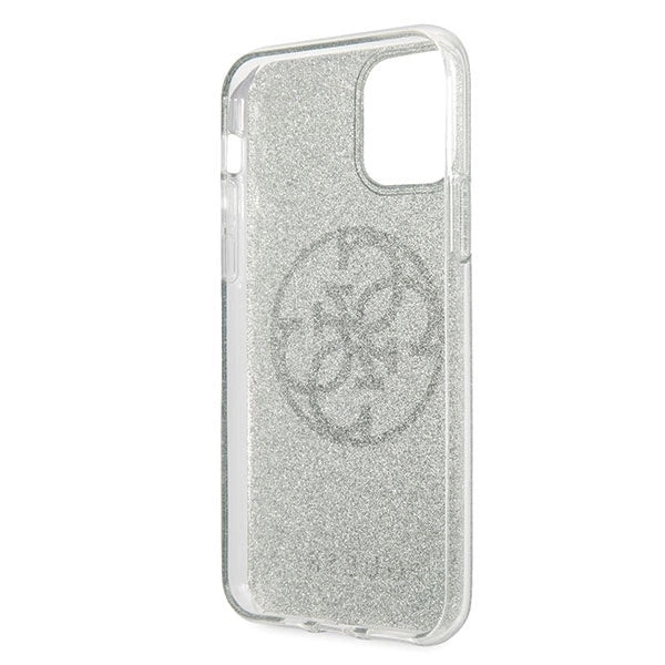 Guess GUHCN65PCUGLKA iPhone 11 Pro Max khaki hard case 4G Circle Glitter_3