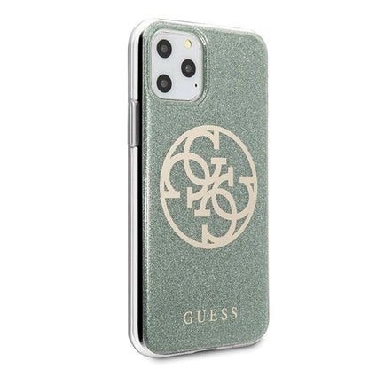 Guess GUHCN65PCUGLKA iPhone 11 Pro Max khaki hard case 4G Circle Glitter_4