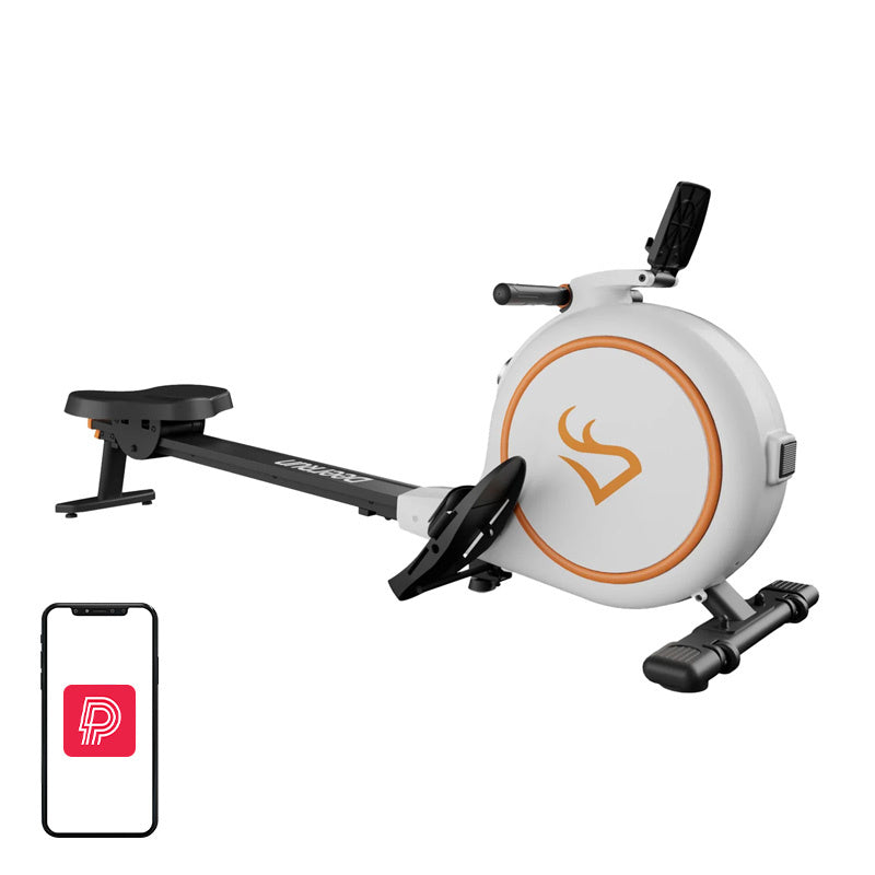 Deer Run RW600 Magnetic Rowing Machine (White)_0