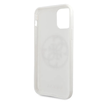 Guess GUHCN65TPUWHGLG iPhone 11 Pro Max white/white hard case Glitter 4G Circle Logo_3