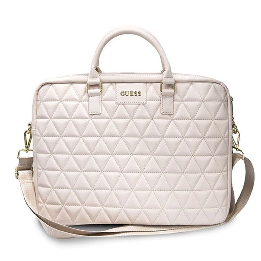 Guess Quilted bag for a 16" laptop - pink_0