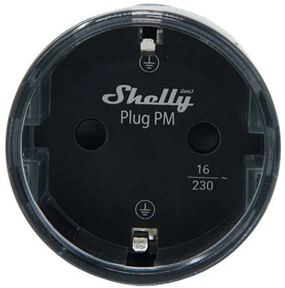 Shelly Plug PM Gen3 Matter 13A smart socket, black_1