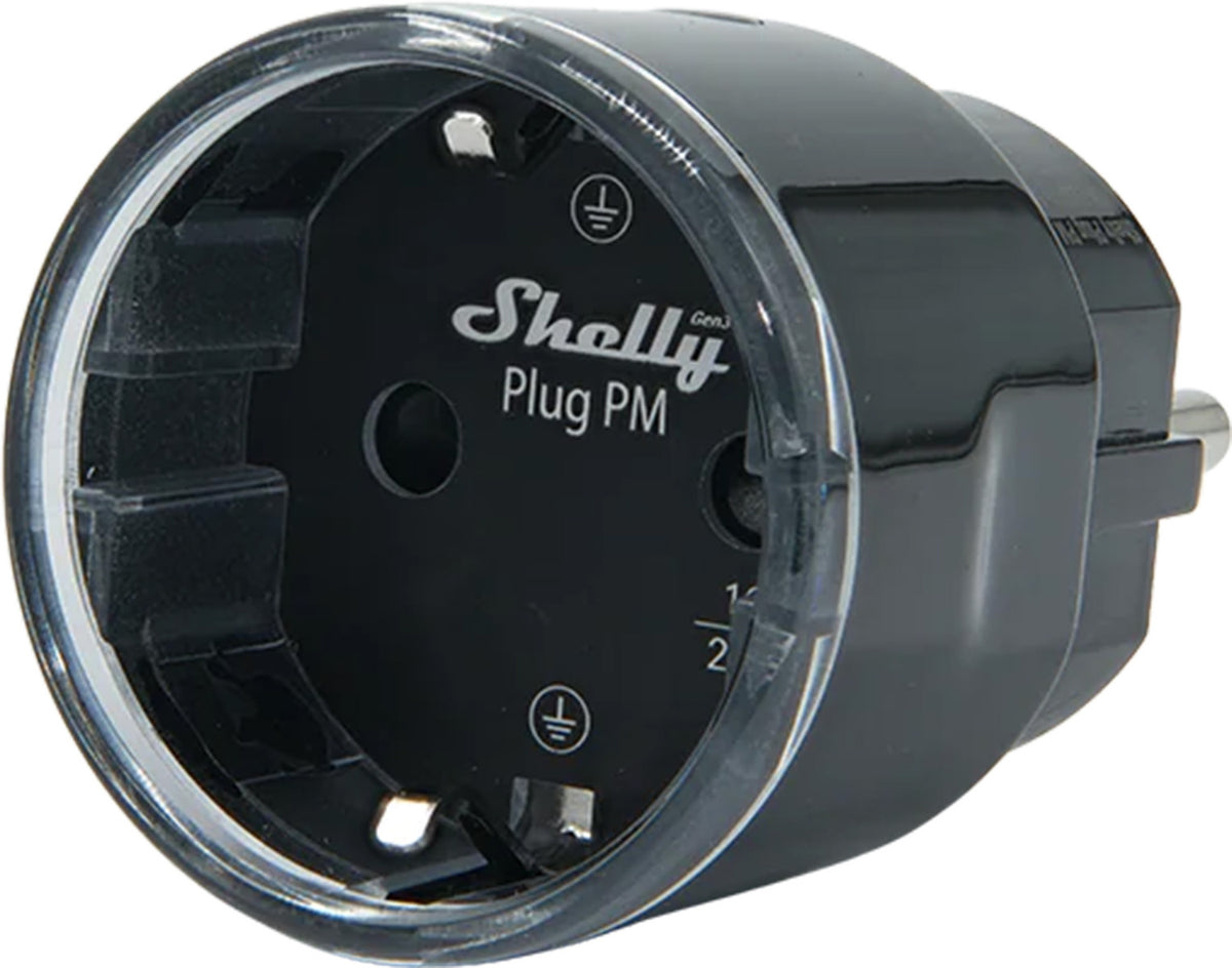 Shelly Plug PM Gen3 Matter 13A smart socket, black_0