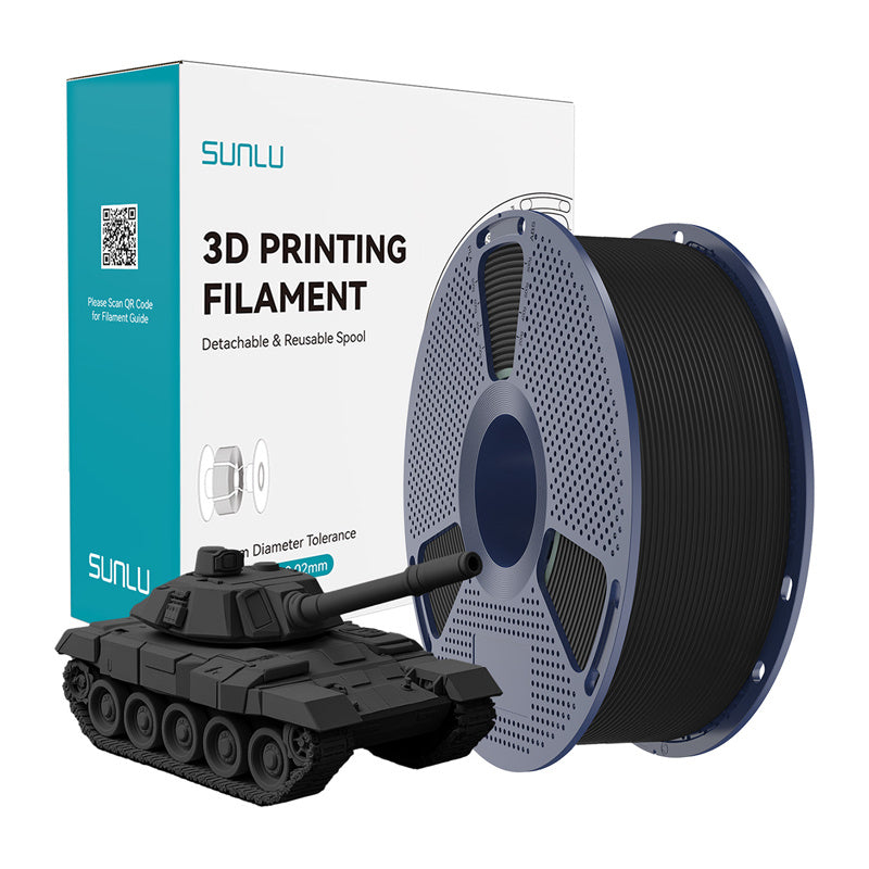 Sunlu PLA+ High-Speed Black Filament_0
