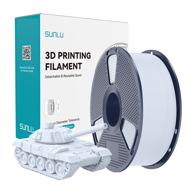 Sunlu PLA+ High-Speed White Filament_0