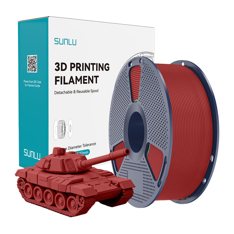 Sunlu PLA+ High-Speed Red Filament_0